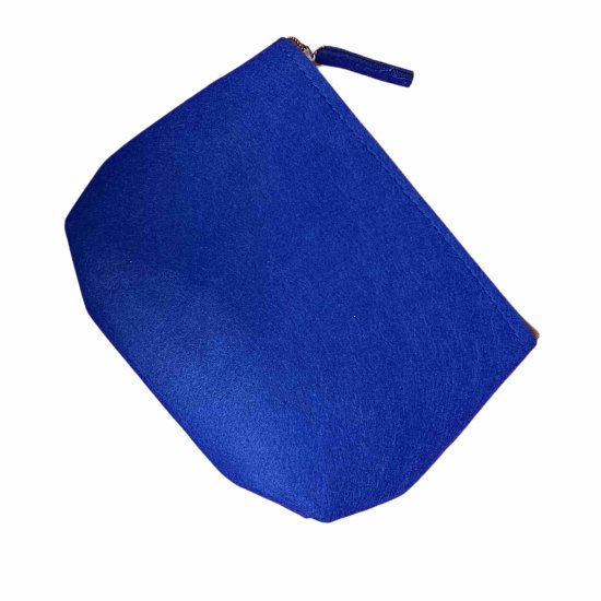 Kleinkramtasche aus Filz dunkelblau - CfL Logo
